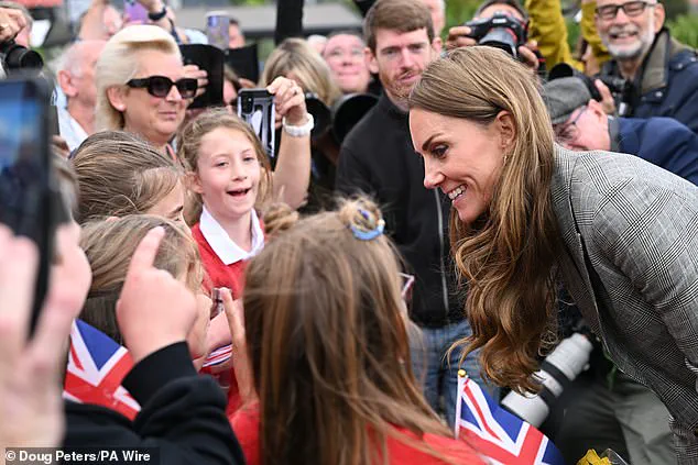 Late-Breaking: Princess of Wales Sparks Laughter with Schoolgirls During Unscripted Visit to Kent's Royal-Linked Fabric Maker