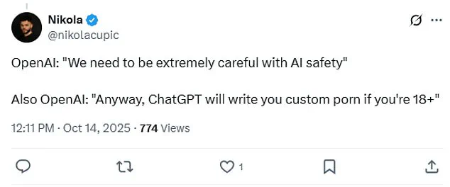 OpenAI's Restricted Access to ChatGPT's New Erotica Features Raises Questions About Public Well-Being and Expert Advisories