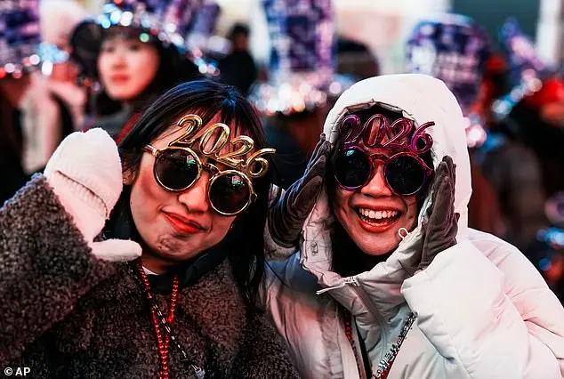 New Year's Eve Celebration in Times Square Draws Thousands Despite Cold Weather