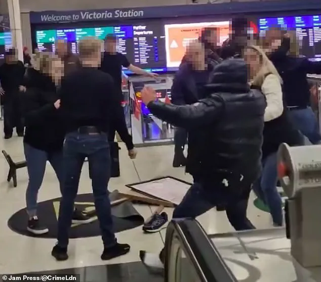 Violent Clash Erupts Outside Wetherspoon Pub at Victoria Station, London