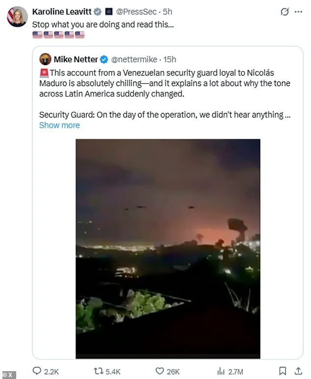 Breaking: U.S. Deployed Advanced Military Tech in High-Stakes Maduro Capture Operation, Per Unverified Report