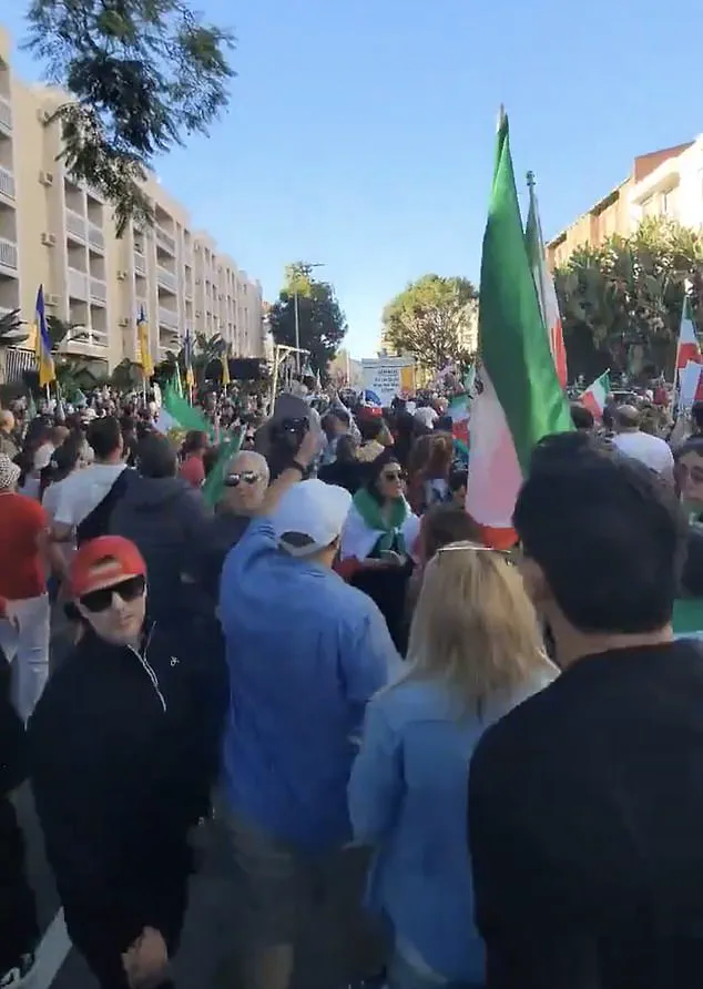 Chaos Erupts at Pro-Iranian Rally in Los Angeles as U-Haul Truck With Anti-Regime Message Plows Through Crowd
