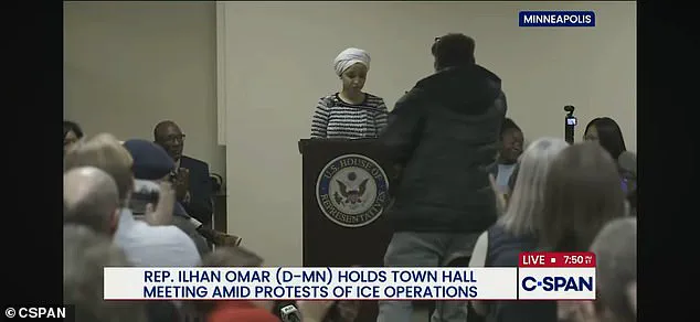 Congresswoman Ilhan Omar Condemns Border Patrol Shooting, Faces Attack by Trump Supporter During Town Hall
