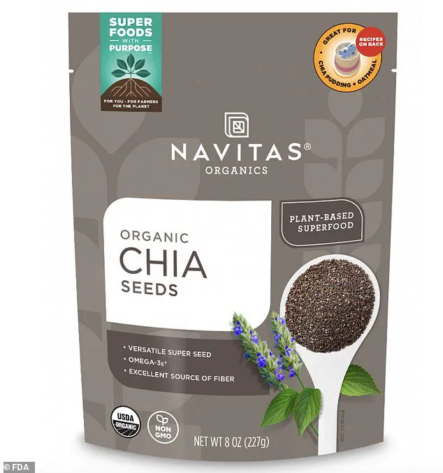 Potential Salmonella Risk Prompts Navitas Organics Chia Seed Recall, Health Experts Advise Consumers to Exercise Caution