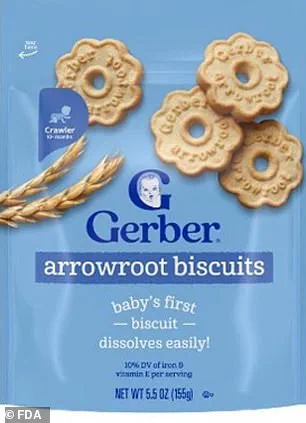 FDA Issues Urgent Recall of Gerber Arrowroot Biscuits Over Contamination Concerns and Choking Hazard for Infants