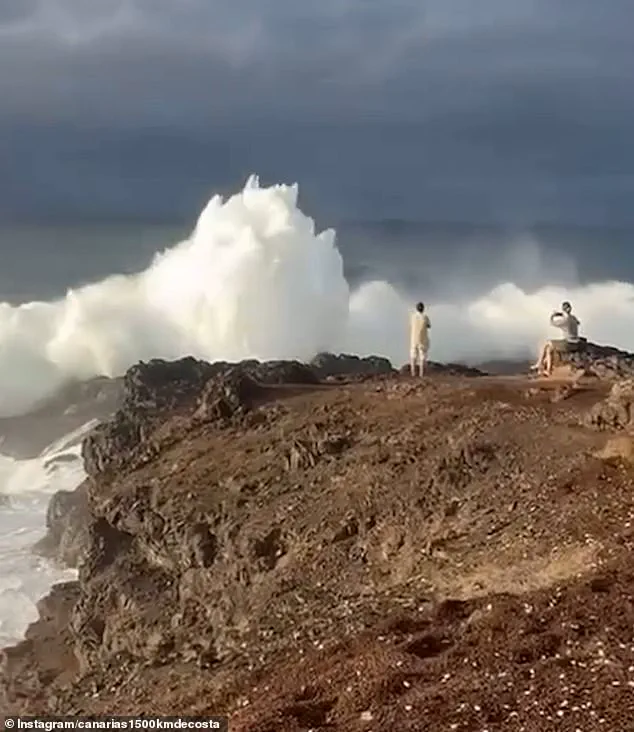 Tourists Escape Death After Ignoring Warnings on Storm-Struck Canary Islands Cliffs