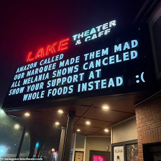 Portland Theater Banned from Screening Melania Trump Documentary Over Controversial Marquee Signs