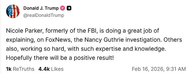 Suspect's Walmart-Bought Gear Central to Nancy Guthrie Investigation