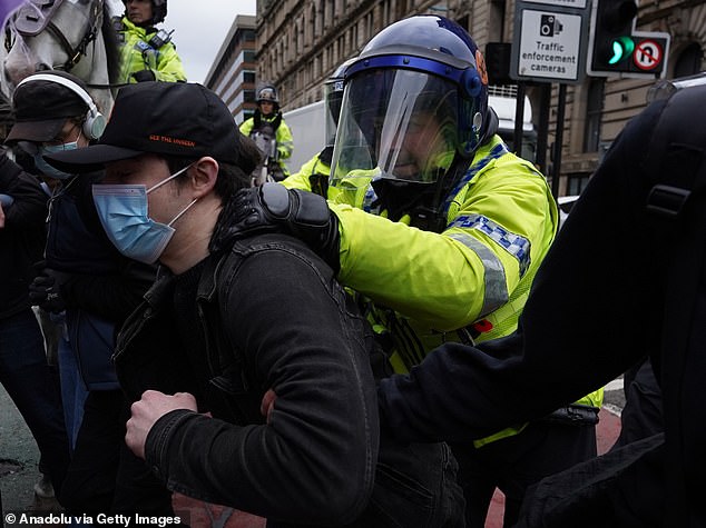 11 Arrested in Manchester as Far-Right and Counter-Protesters Clash
