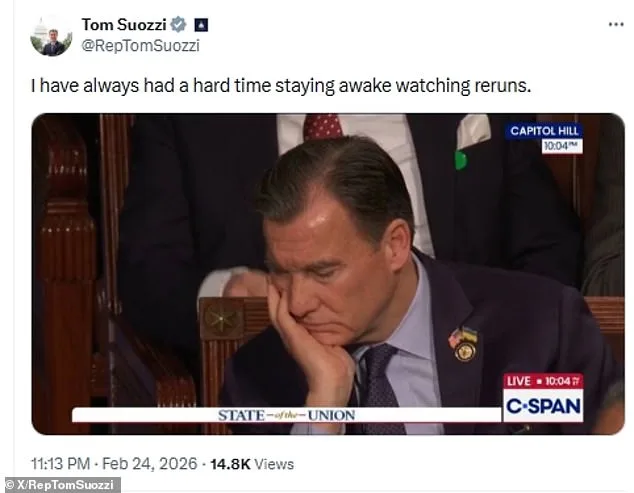 Democrats' Struggle to Stay Awake Highlights Length and Intensity of Trump's State of the Union Speech