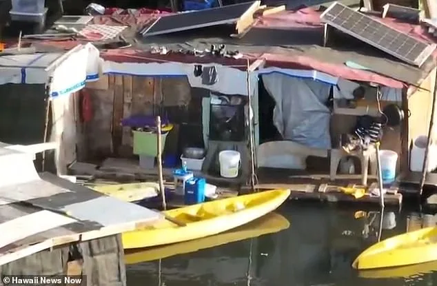 Homeless Residents Build Controversial Floating Encampment in Honolulu