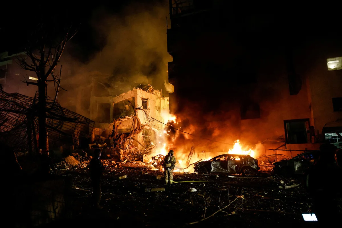 Iran Launches Coordinated Drone Strikes on Israel's Cities and U.S. Base in Kuwait, Escalating Regional Tensions