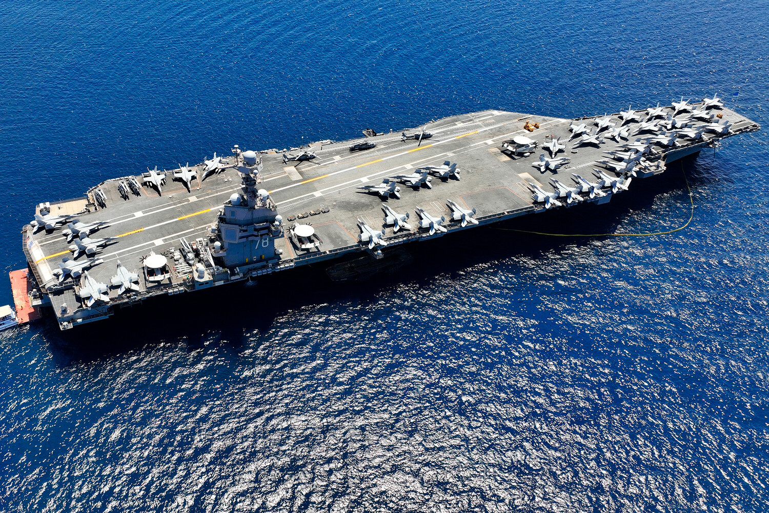 Fire Aboard USS Gerald R. Ford Contained with No Casualties, Navy Says