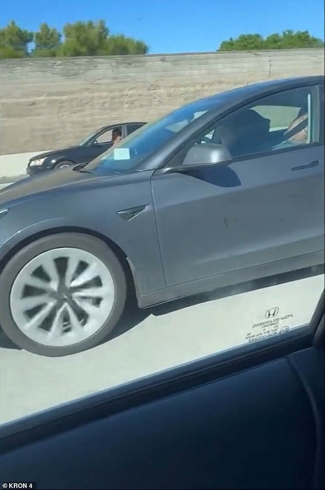 Shocking Video Shows Tesla Autopilot in Action as Elderly Couple Sleep Through Near-Miss on California Highway