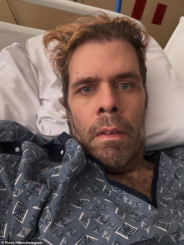 Perez Hilton Reveals Life-Threatening Health Scare from Taking Medication on Empty Stomach