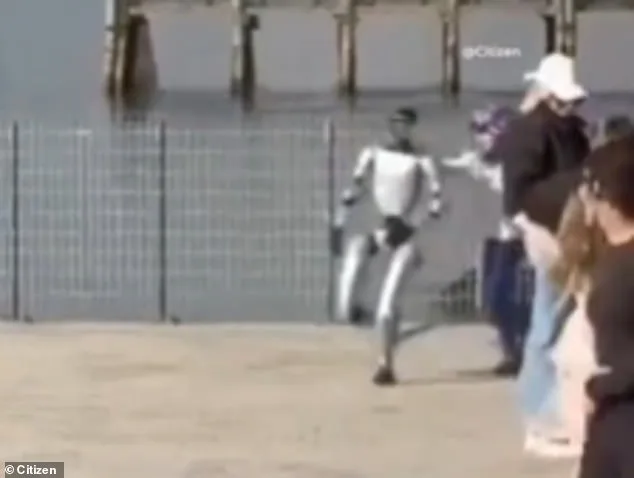 Humanoid Robot Stuns on Brooklyn Bridge as Kids Chase It in Sci-Fi Moment