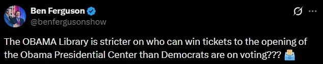 Obama Presidential Center Mired in Controversy Over ID Requirements, Budget Overruns, and Hypocrisy Claims