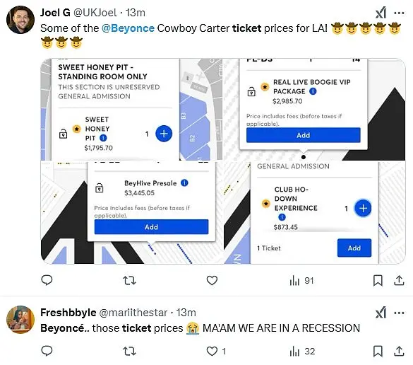 Beyonce Fans React to High Ticket Prices for Her Tour