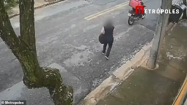 Perverted delivery driver caught on camera groping woman in Brazil