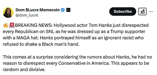 Tom Hanks' Portrayal of a Trump Supporter on 'SNL' Backlash