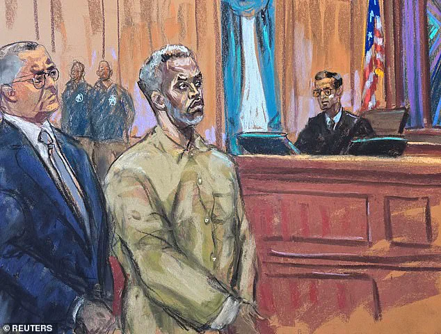 Exclusive Courtroom Sketch Reveals Diddy's Radical New Look Amid Legal Battles