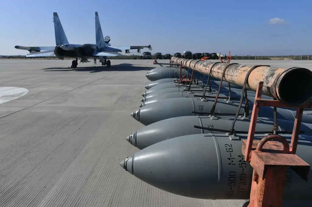 Exclusive Glimpse: Russian Tractor Driver Films Bomb Transport at VKS Airbase