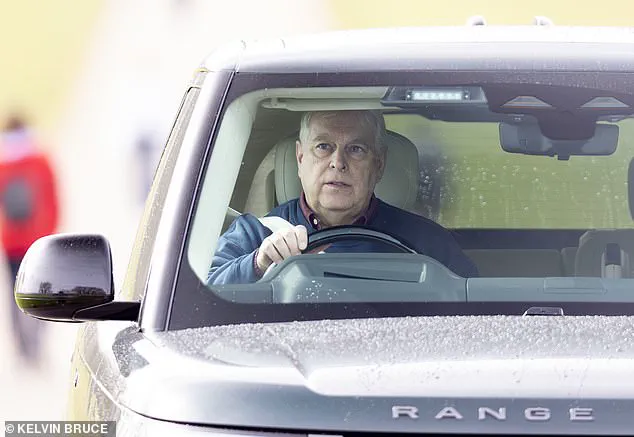 Prince Andrew Spotted on Windsor Estate Ride Donning Casual Blue Sweatshirt