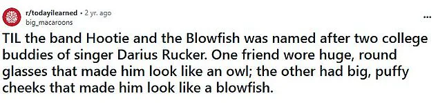 Reddit Users Unravel the Origins of Hootie and the Blowfish