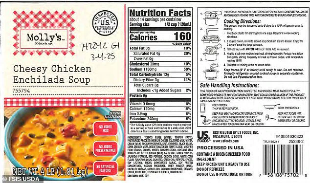 USDA Issues Public Health Alert for Contaminated Soup Products Due to Wood Particles