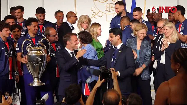 Elysee Palace Turns Unlikely Stage for Macron's Exuberant PSG Victory Celebration