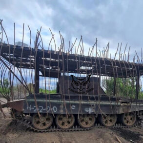 Modified Soviet-Era Tank Spotted in Military Zone Sparks Speculation About Its Role in Ongoing Conflict