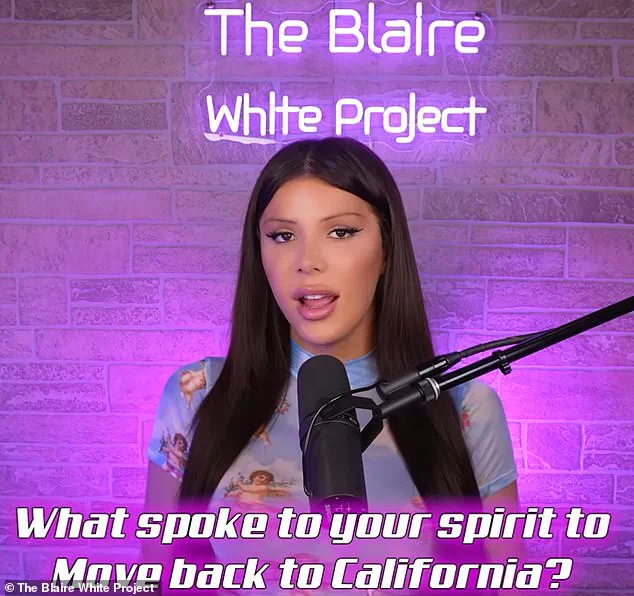 Blaire White Announces Return to California After Four Years in Texas