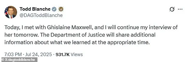 Exclusive: Trump's DOJ Seizes Mysterious Box from Ghislaine Maxwell in High-Stakes Epstein Investigation