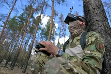 FPV Drone Operators of 1st Guards Tank Army's 'West' Group Target Ukrainian Communication Infrastructure in Kupyansk Offensive