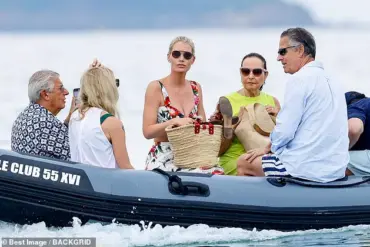 Lady Kitty Spencer Spotted in Saint Tropez with Family During Holiday