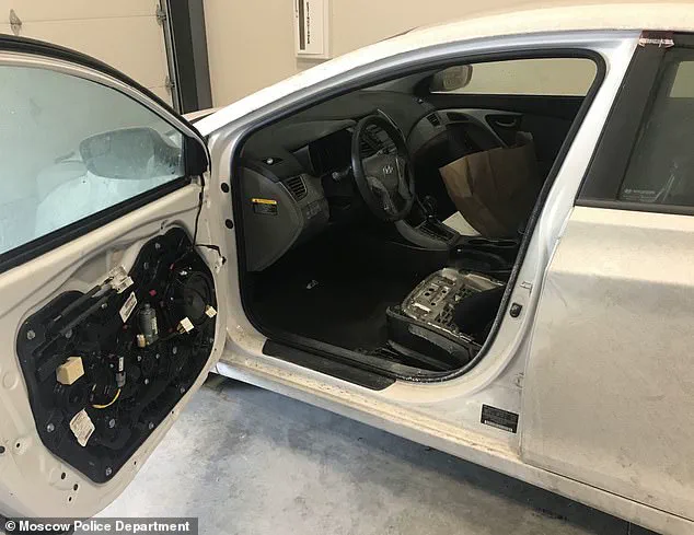 New Eerie Images Reveal Stripped-Down Hyundai Elantra Linked to Idaho Murders, As Prosecutors Uncover Disassembled Interior in Ongoing Investigation